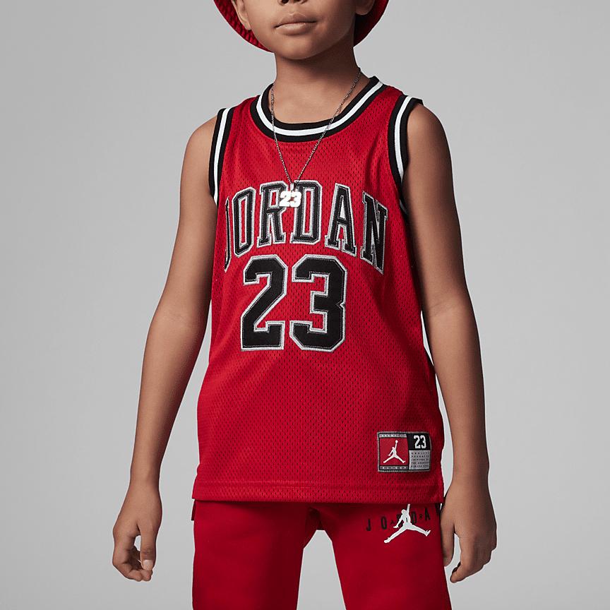 Jordan Air  23 Letter Number Print Sleeveless Round Neck Vest Kids tops Red DV5702-687