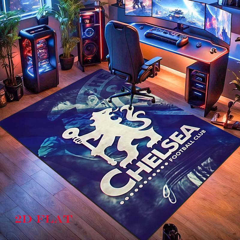 Chelsea FC Football Carpet Rug for Living Room Bedroom Home Sofa Decoration,Kids Play Nonslip Floor Mat