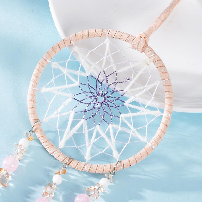 Clopoțel de vânt etnic indian, clopoțel de vânt cu pene, pandantiv clopoțel de vânt, capcană de vise creativă, decorațiune suspendată pentru mașină, agățătoare pentru mașină