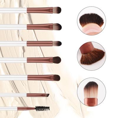 Make-up Pinselset, Beauty-Tools, 6 Augen-Make-up Pinselset, Lidschattenpinsel, Eyelinerpinsel, Wimpernbürste