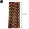 25pcs Halloween Theme Disposable Paper Straws Spider Skull Pumpkin Bat Pattern Happy Halloween Party Decor Supplies