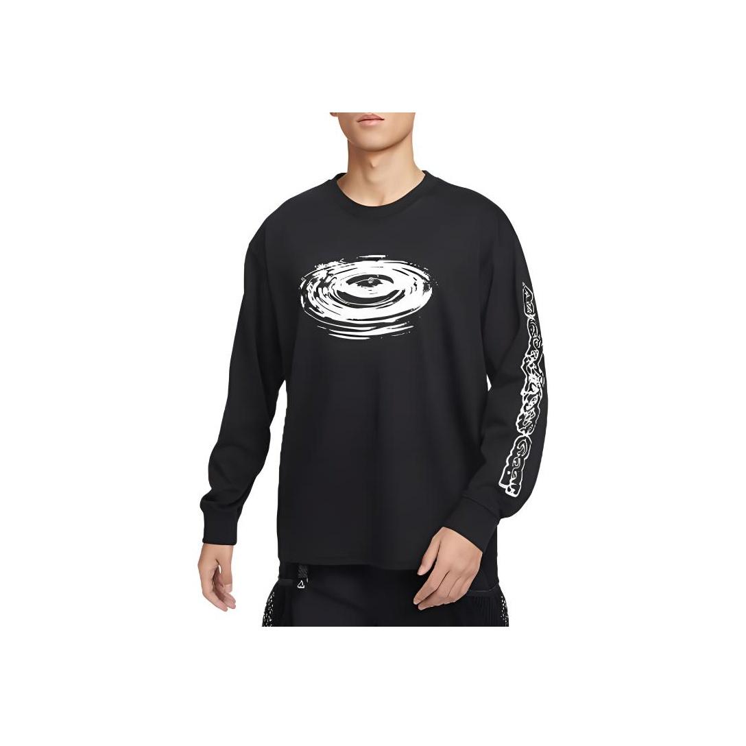 

Nike ACG Letter Print Comfortable Casual Loose Long Sleeve T-Shirt Men Tops Black FV3487-010 2XL