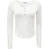 V-Neck Long Sleeve Slim Fit Top