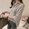 Striped Loose Fit Shirt For Women With Polyester Fabric Summer Casual Wear