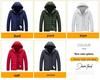 Men's Plus Size Multicolor Lightweight Cotton-Padded Winter Jacket with Detachable Hood