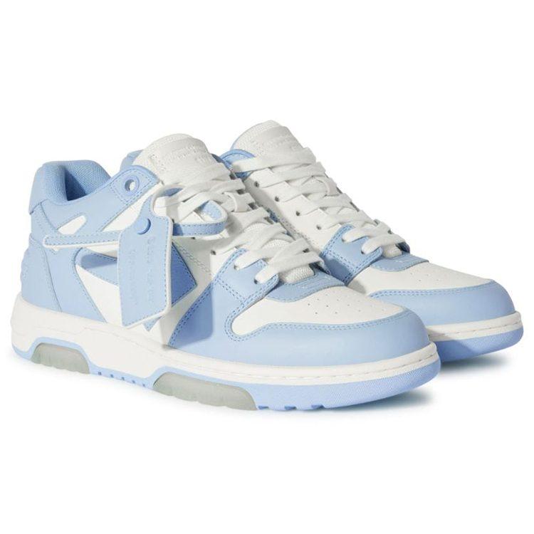 OFF WHITE Out Of Office Round Toe Lace Up Sneakers OMIA189C99LEA0070140