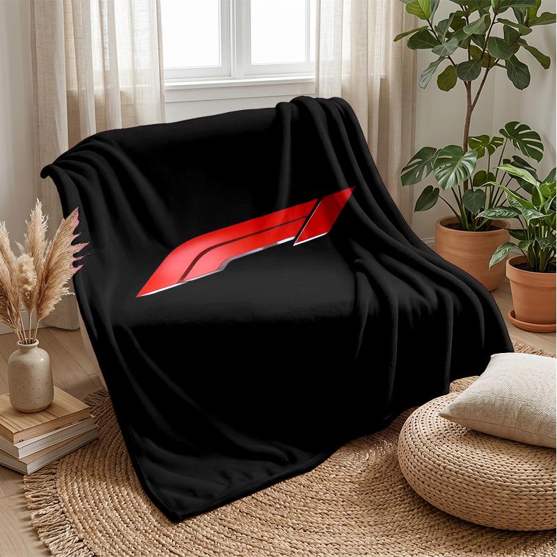 Coperta Morbida in Flanella Pile F1 Coperta Calda e Accogliente per Divano Letto Viaggio Uso in Tutte le Stagioni