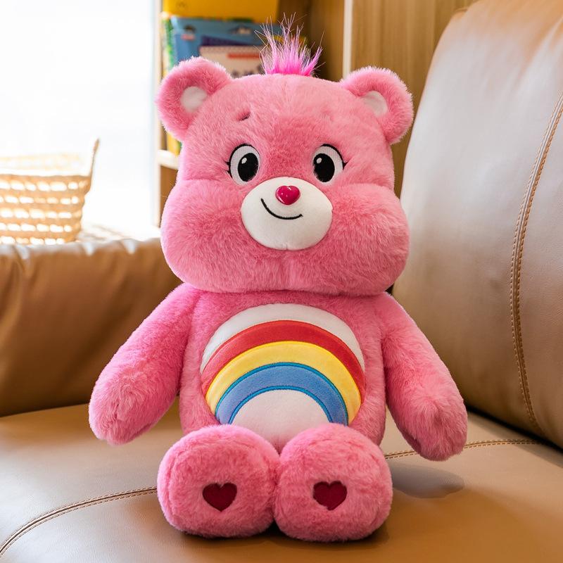Care Bears Plush Toy Rainbow Bear Stuffed Animal Soft Hugging Doll Kids Birthday Gift for Girls