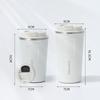Insulated Stainless Steel Coffee Cup with Smart Temperature Display and Lid - Portable Gift for Men and Women