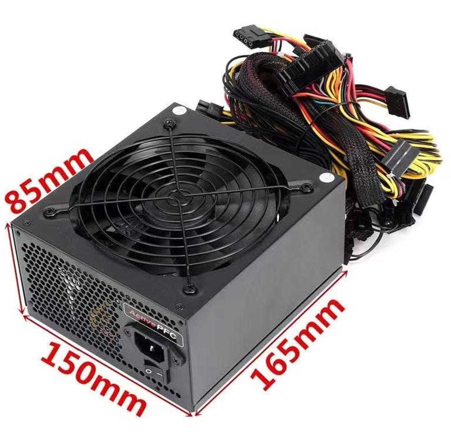 1800W Mining Modular Power Supply For Coin Mining Eight Graphic Cards