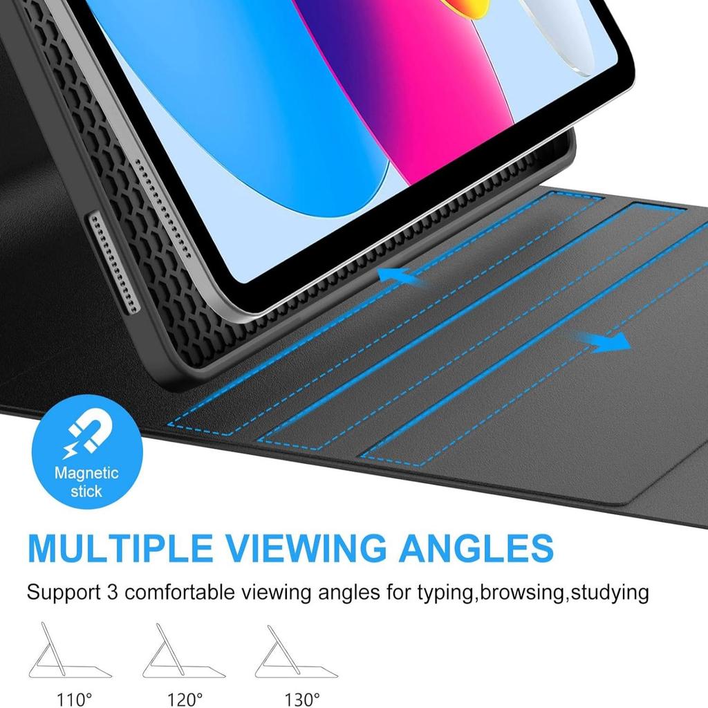 Apple iPad Pro 11 10th Gen Magnetic Case with Bluetooth Keyboard (Compatible with Air 6)