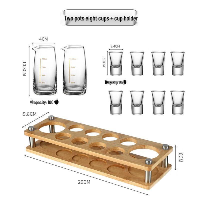 Premium Gold Rim Crystal Baijiu Decanter & Glass Set