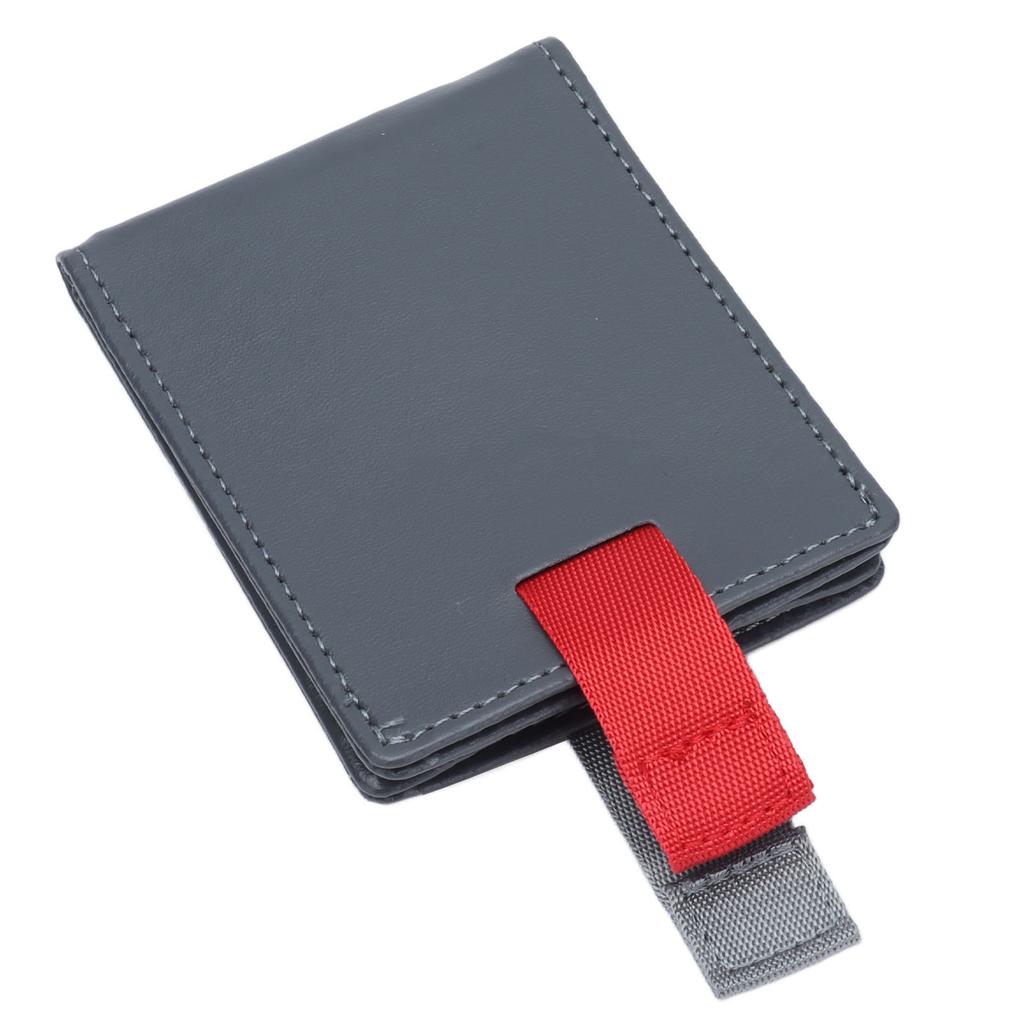 Pull Wallet Light Gray Slim Fashion Leather Pull Out Wallet Dollar Clip Card Package