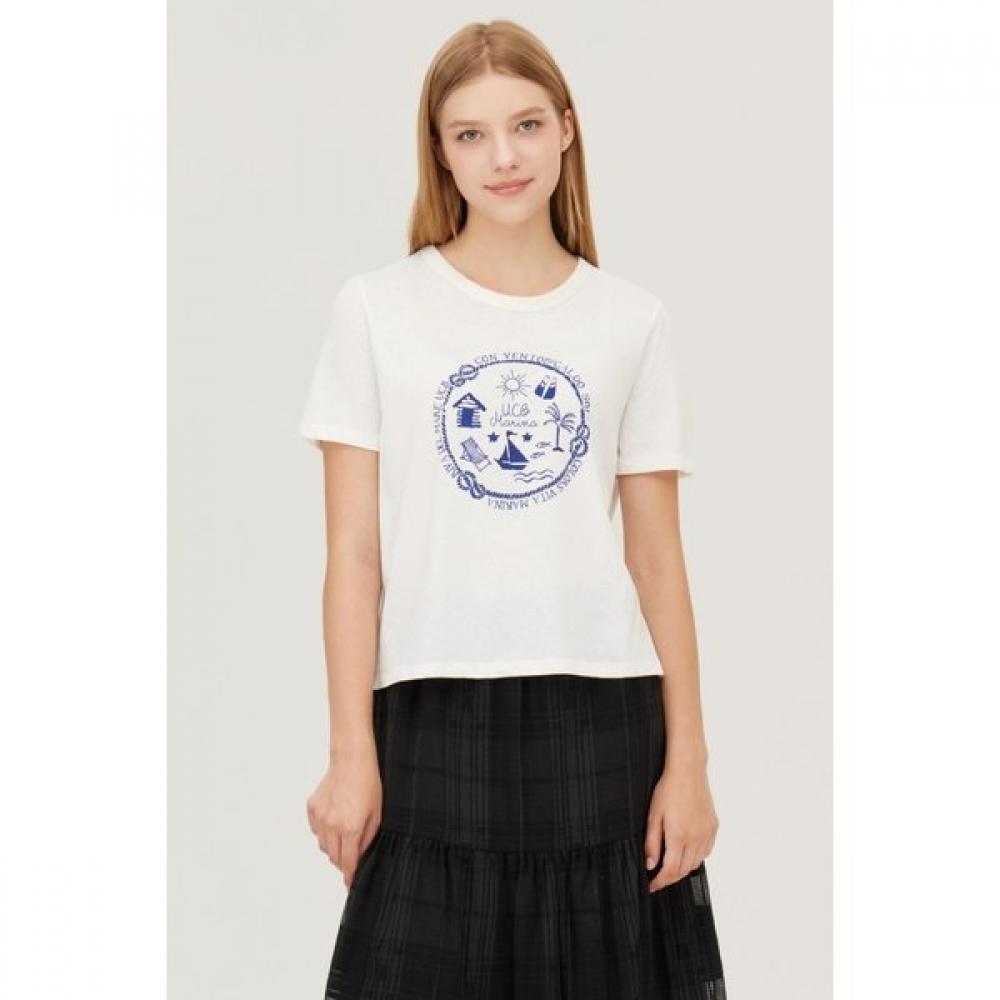 

BeneTTon Marine PrinT T shirT baTse5541 YE (yellow)/44