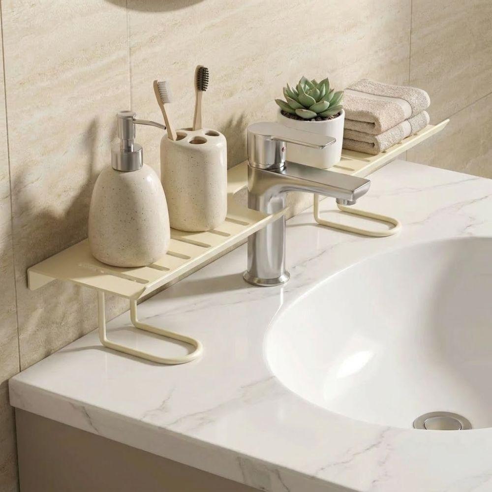 Water Drainage Bathroom Storage Rack Rustproof Kitchen Sink Shelf Metal Mesh Shelf Toilet