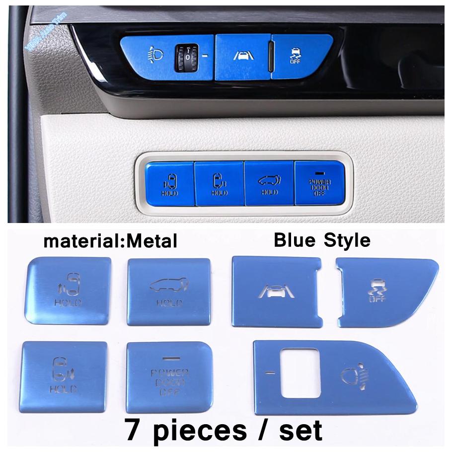 Interior Button Decoration Sequin Cover Sticker Trim Garnish Molding For Kia Carnival KA4 - 2024 Modification Accessories