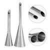 1/3Pcs Stainless Steel Puff Cream Nozzles Cake Icing Piping Tip DIY Donut Pastry Syringe Cupcake Desserts Baking Accessories