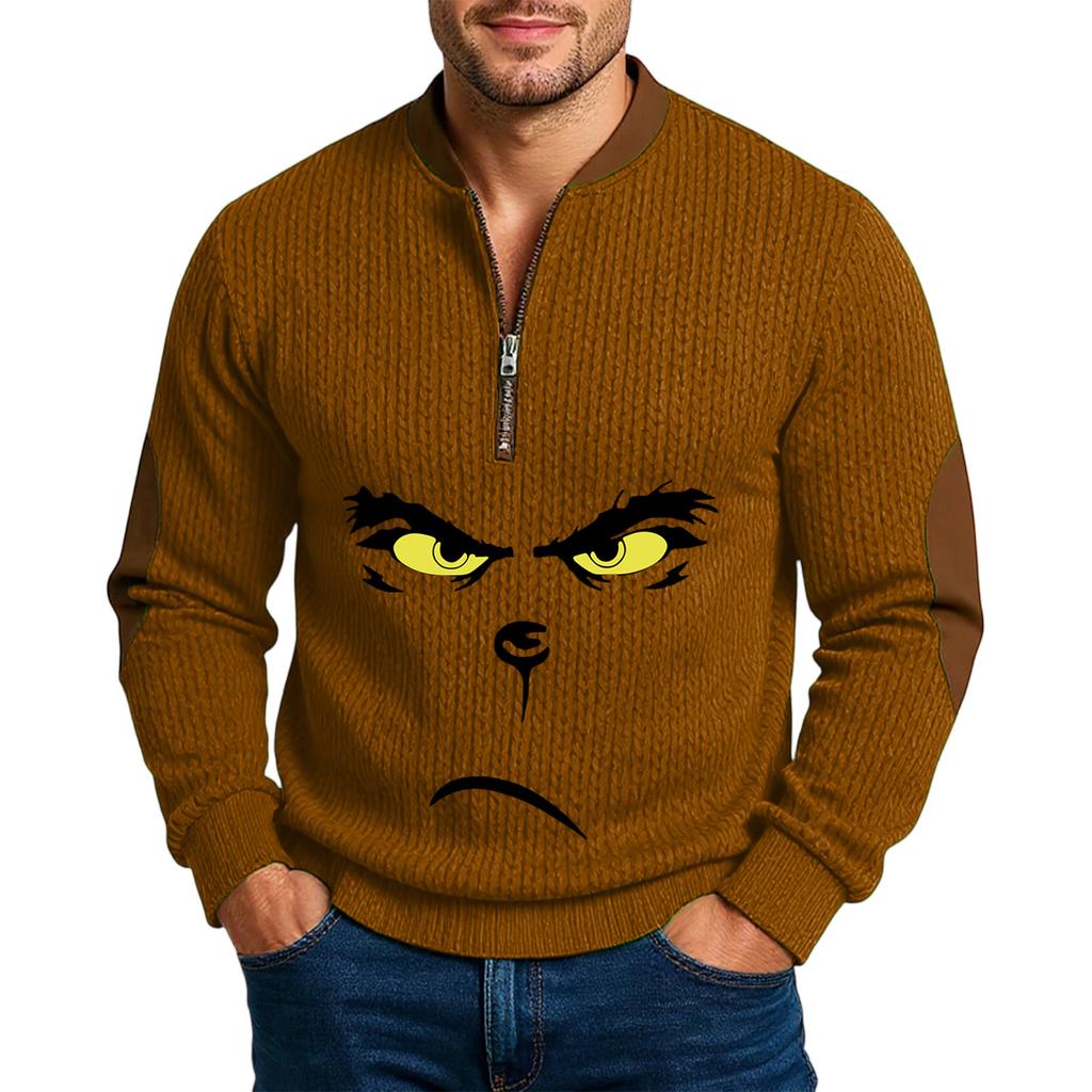 Men'S Outdoor Zipper Long Sleeved Sportswear Casual Sweatshirt
