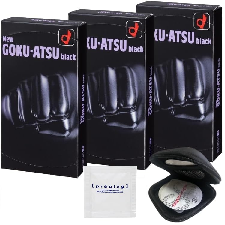 Of Okamoto New 12 Extra Thick Original Condom Case Pepe Lotion Prologue 5ml [Set 3] Gokuatsu/Condoms Pieces, Soft, 0.1mm + +