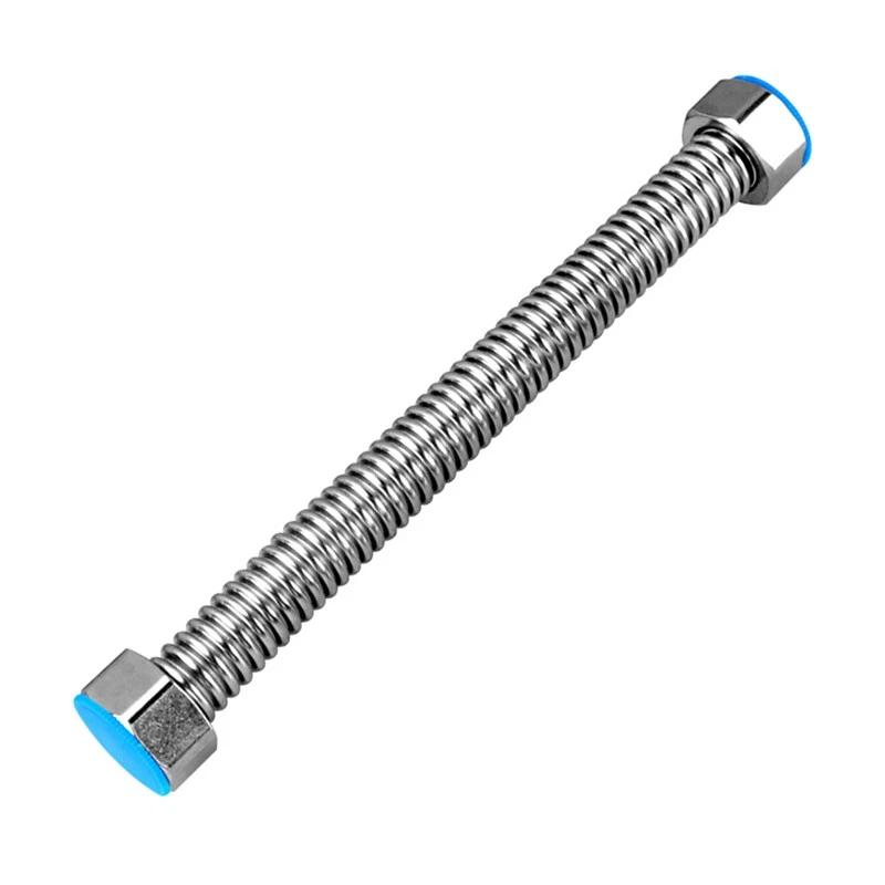 Tubo Corrugado de Acero Inoxidable 304 de 1/2" Manguera Metálica Flexible 10~200cm Tubería de Fontanería para Calentador de Agua Tubo para Cabezal de Ducha Accesorios