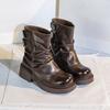 Fashion AIYUQI 2025 New Women's Kuguan Boots Vintage Non-Slip Women Cavalier Boots Large Size Comfortable female Ankle Boots