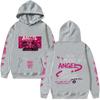 Angel Dust Hoodie Hazbin Hotel Grafische Print Anime Pullovers Fleece Demoncore Schattig Randje Trendy Oversized Dames Heren Kleding
