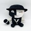 Die Of Death Artful Plush Doll Game Peripheral Black White Stuffed Toy With Hat Microphone For Game Fans Kids Collection Gift