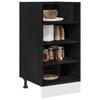 Kitchen Base Cabinet Black Oak Look 40 x 44.5 x 81.5 cm