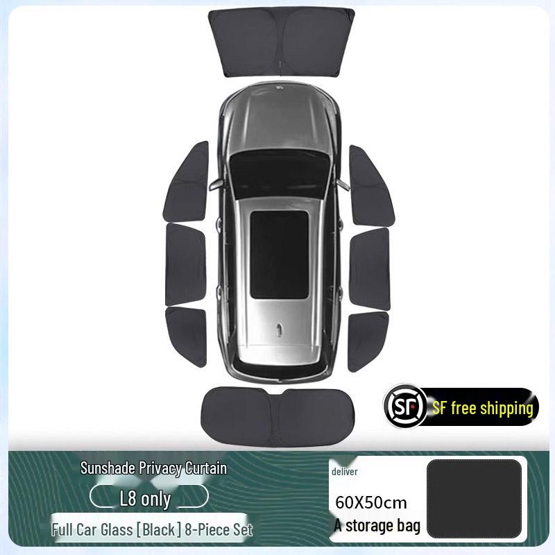 Ideal L6L9 Car Sunshade: Heat Insulation, Privacy, and Light-Blocking Curtain