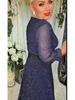 2025 European & American Cross-Border Women's Chiffon V-Neck Rhinestone Long Dress