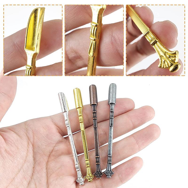1Pc Metal Mini Shovel Spoon Medicine Spoon Micro Debugging Shovel Dessert Salt Teaspoon Mini Powder Spoon Kitchen Accessories