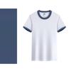 Summer Kids' Cotton Crew Neck Short Sleeve T-shirt with Custom Logo - Lightweight Solid Color Uniform Base Layer