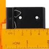 1/4Pcs 1.02 Width DIN Rail Mount Clip Black Universal DIN Rail Fixed Clamp Aluminum Alloy Snap in Din-Rail Mounting Brackets
