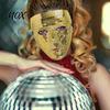 Comfortable Mirror Mosaic Mask Halloween Disco Ball Mask, Breathable Masquerade, Shiny Effect Glitter Party Costume for Dance Performance, Club Night