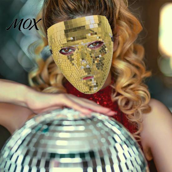 Comfortable Mirror Mosaic Mask Halloween Disco Ball Mask, Breathable Masquerade, Shiny Effect Glitter Party Costume for Dance Performance, Club Night