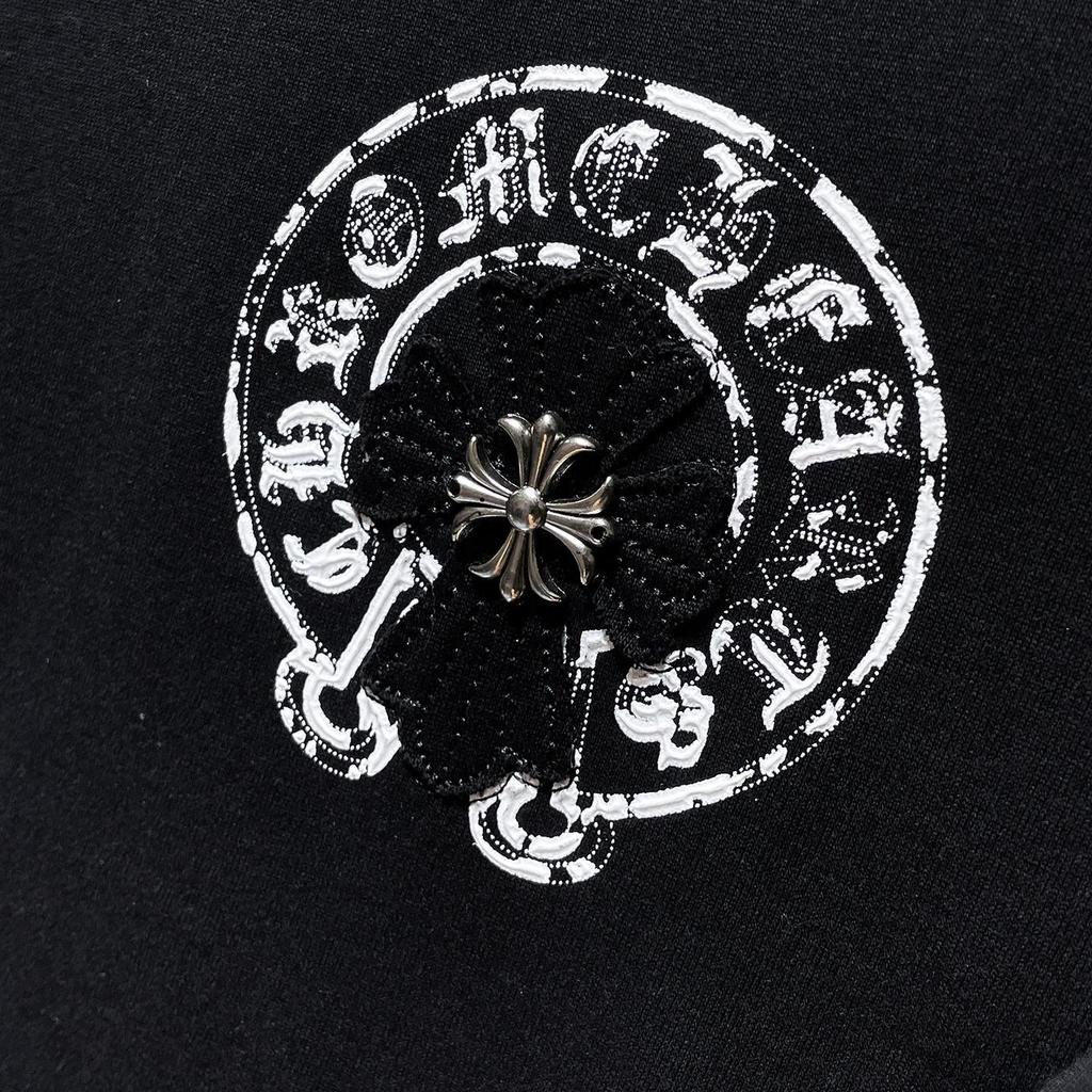 8929 CHROME HEARTS 2026 Summer New High Quality Cotton Round Neck Loose Large Size Men's and Women's T-shirt Couple T-shirt