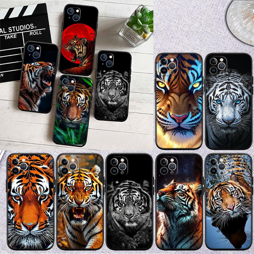 LO6 Dieren Tijger Zachte Shell Telefoonhoesje voor Samsung Galaxy S20 S21 S22 Ultra FE + Plus A21S A22 A24 A25 A26 A30 A30S A31