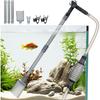 AQQA Manual Aquarium Vacuum Gravel Cleaner Siphon Water Changer Fish Tank Cleaning Kit for Gravel Sand Washing Dirt Removal Siphon Vacuum Cleaner