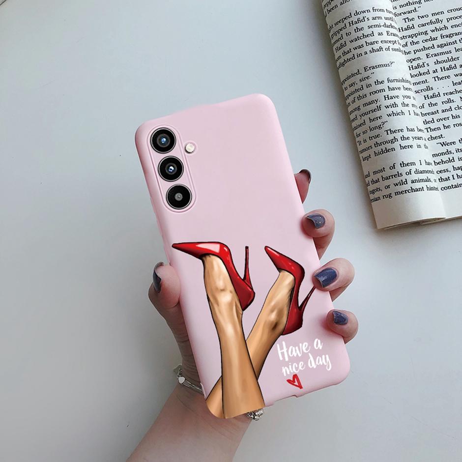 Cover Case For Samsung A34 5G Phone Shell On Samsung Galaxy A54 5G Back Cover Girl Silicone Soft Casing Shockproof Bumper Fundas