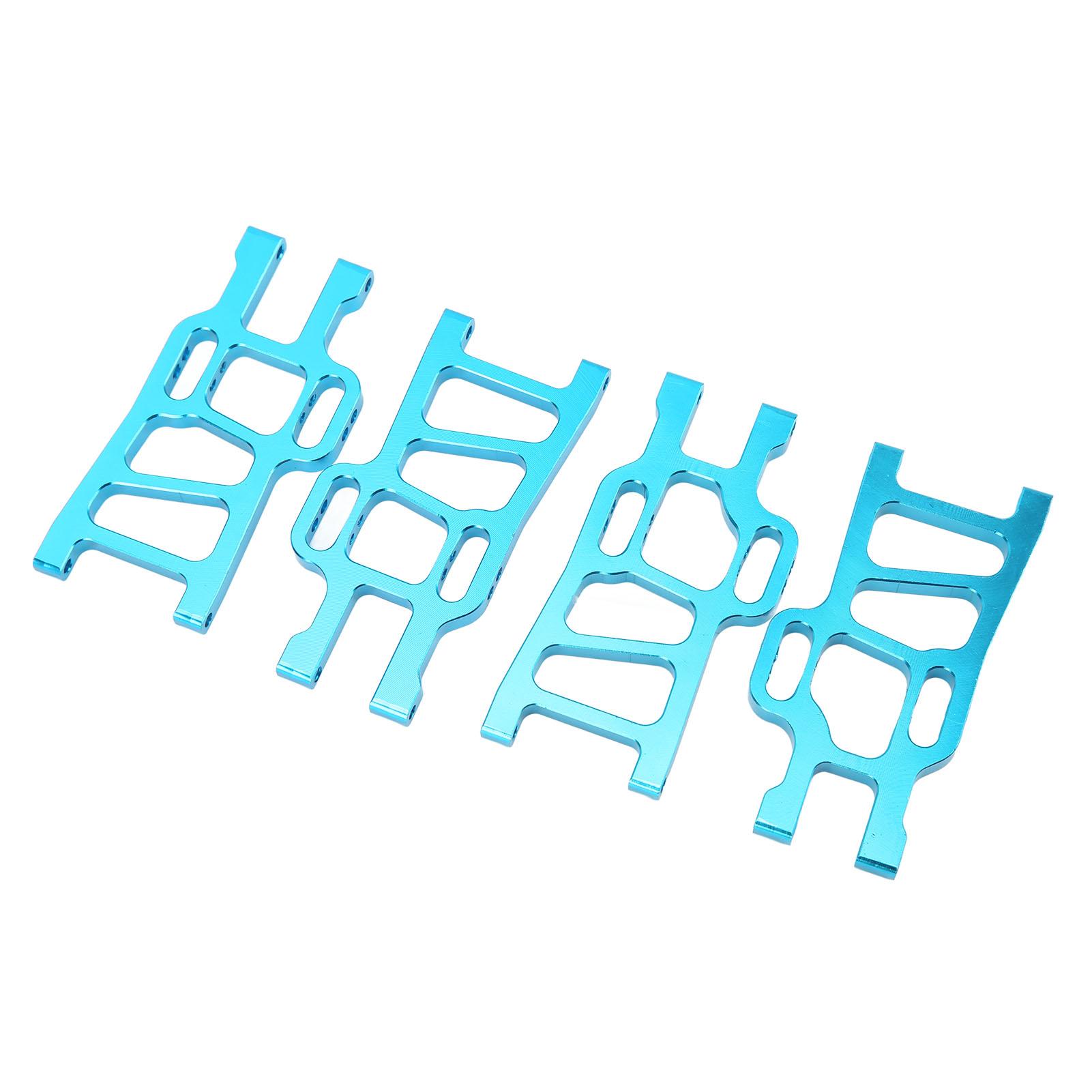 

4 Pcs Front Rear Suspension Arms Set for HSP Racing 94111 1 10 RC Car Upgrade Parts Replacement синій
