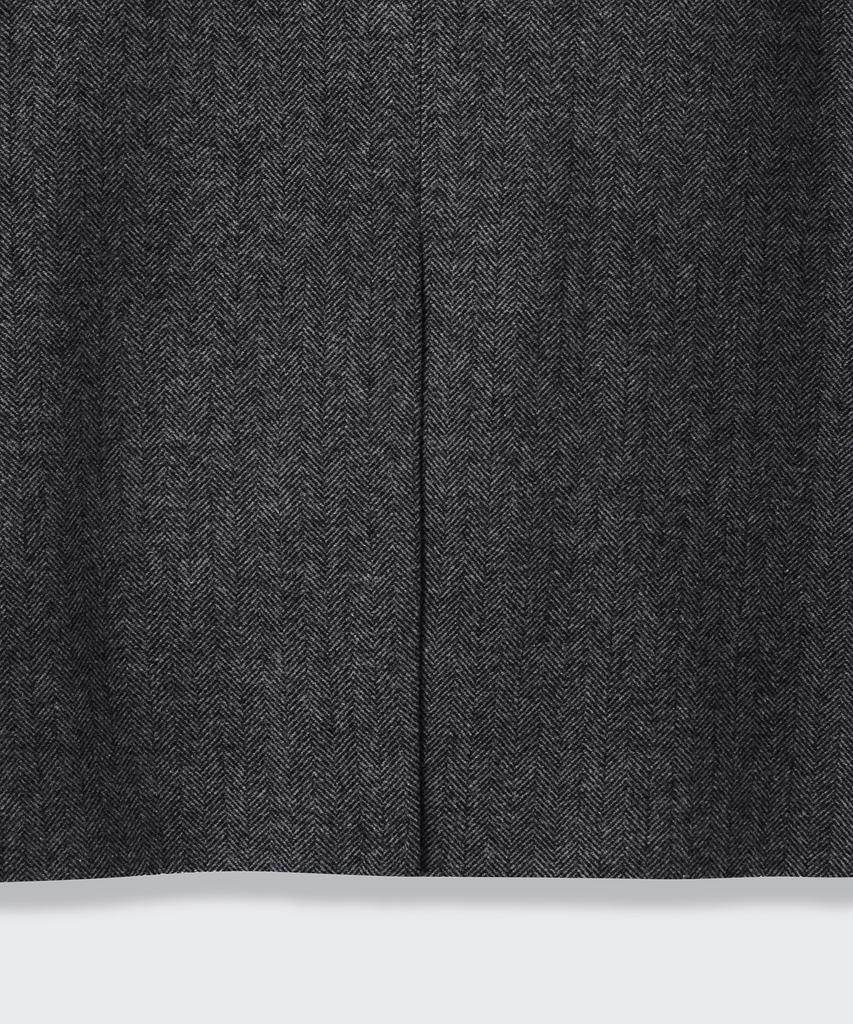 Musinsa Standard Wool Blend Herringbone Relaxed Blazer [Dark Grey]