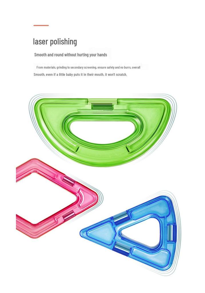 Large Magnetic Building Tiles Set for Kids - Educational Suction Magnet Blocks