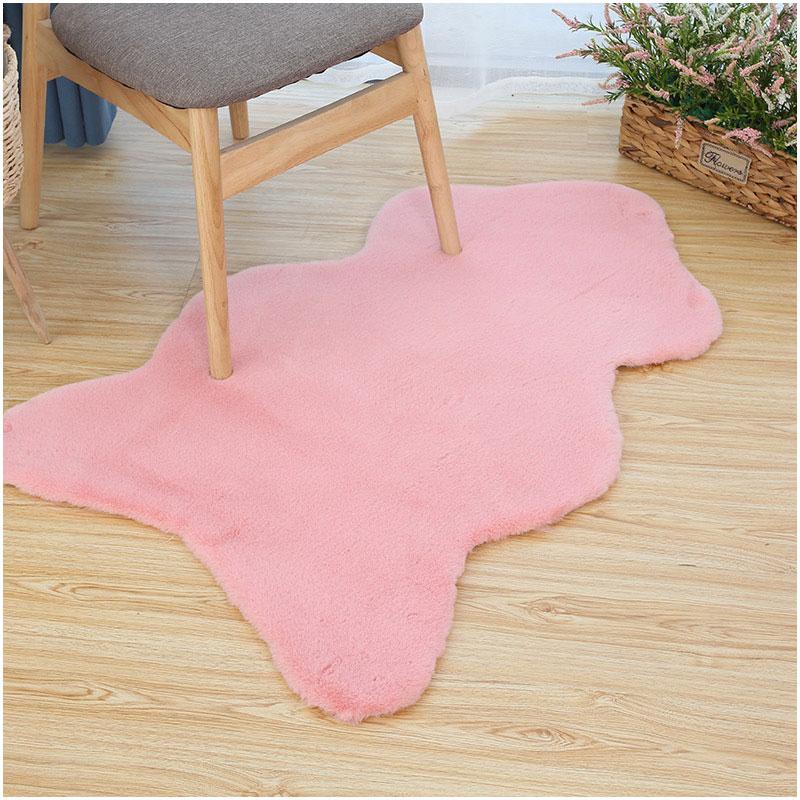 Faux Rabbit Fur Carpet Modern Home Decor Sofa Coffee Table Chair Cushion Soft Plush Luxury Imitation Fur Mat Bay Window Rug