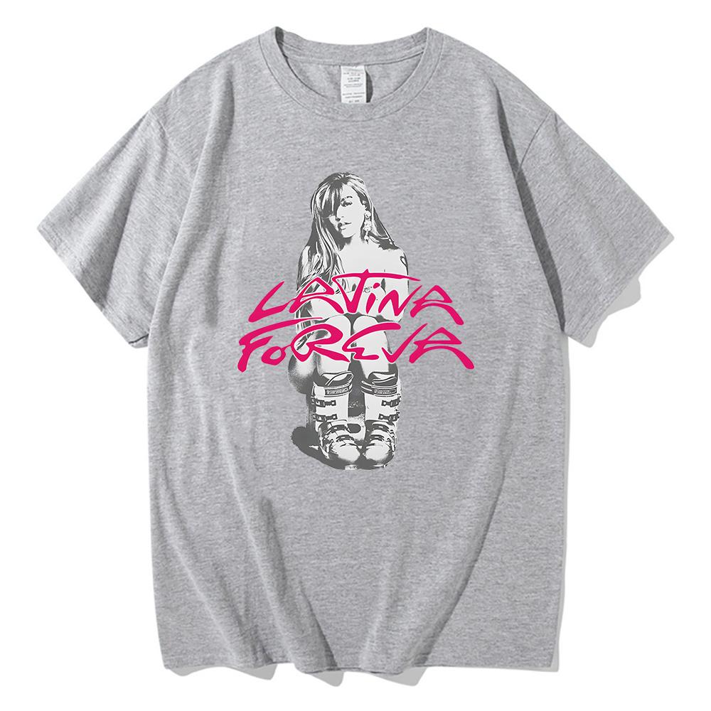 Karol G LATINA FOREVA Ski Tees Women Short Sleeve T-shirt Karol G Merch Music T-shirts Summer Cotton High Quality Tshirts