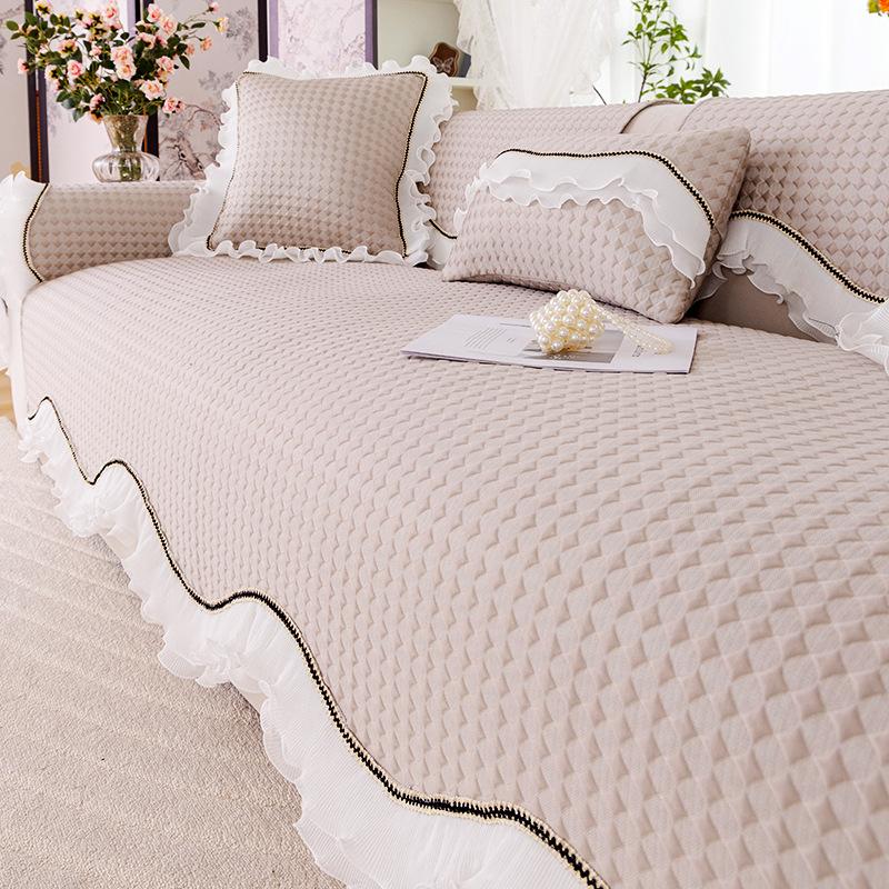 

Подушка сиденья продвинутый сенс 2025 новая летняя подушка для дивана нескользящий чехол для дивана тканевое полотенце летний коврик чехол подушка сиденья 70*70cm