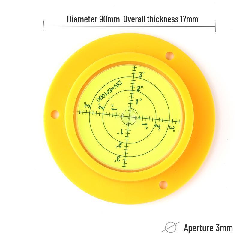 

Acrylic 90x17mm Universal Spirit Level with Base for Crane Leveling