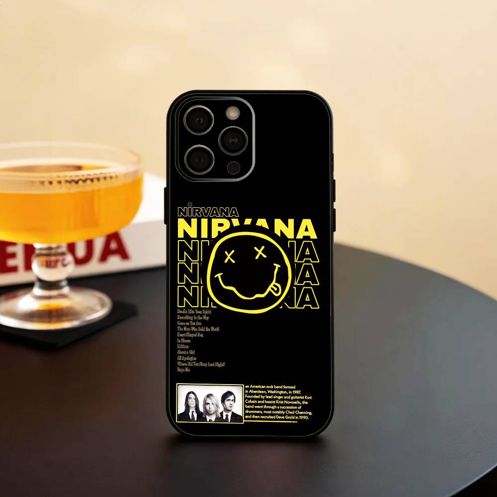 COOL BAND N-Nirvana Phone Case Silicone Soft For IPhone 17 16 15 14 13 12 11 X XR Plus Pro Max Plus