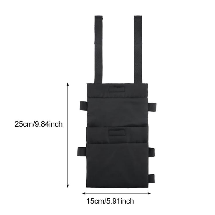 Cane Mounted Hydrations Pouch Tear Resistant Nylon Multi Pocket Storage Cane Organizers For Beverages Personal Items
