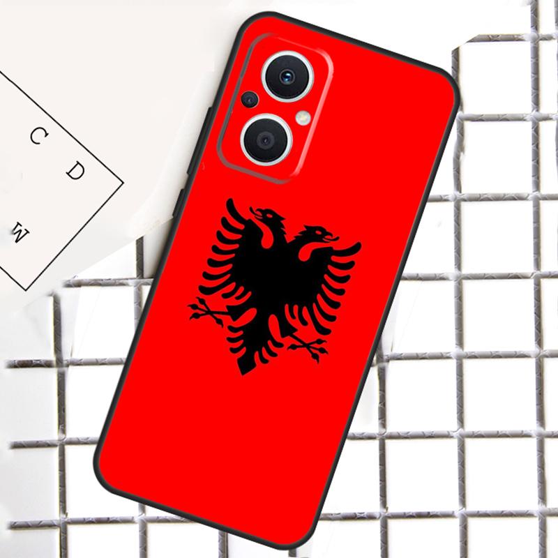 Albanien Albaner Flagge Für OPPO Reno 13 14 12 11 10 Pro 11F 12F 13F 14F 7 8 Lite 8T OPPO Find X5 X6 X8 X9 Pro Hülle