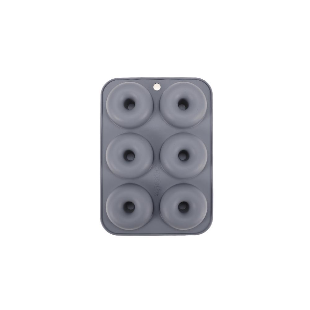 Silicone 6-Cavity Round Donut and Cookie Mold for DIY Baking